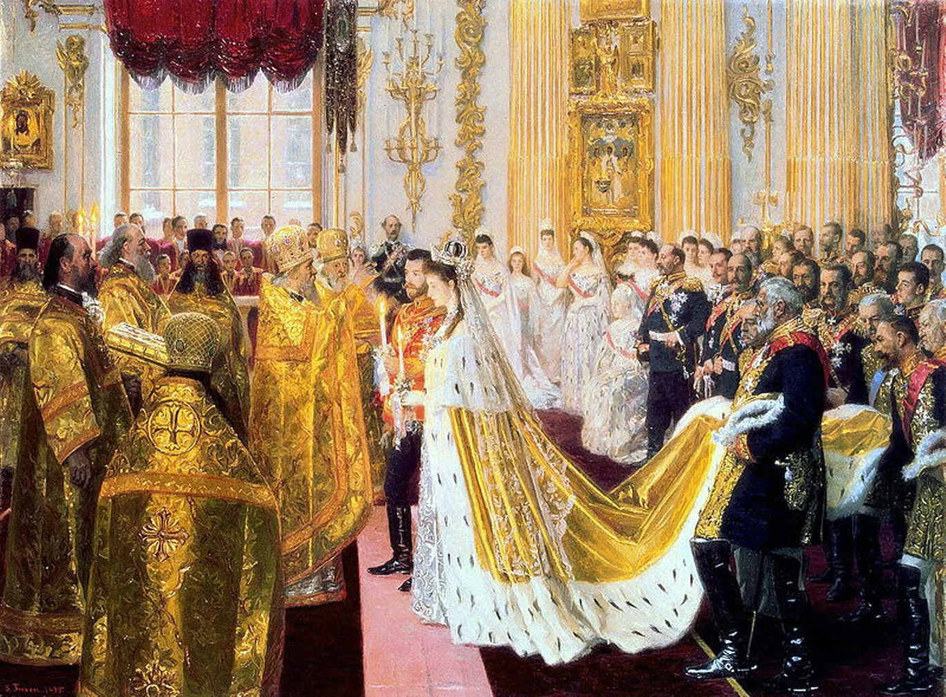 Туксен венчание Николая II И Александры Федоровны