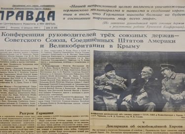 Экспозиция «Крымская конференция руководителей трех союзных держав – СССР, США и Великобритании»