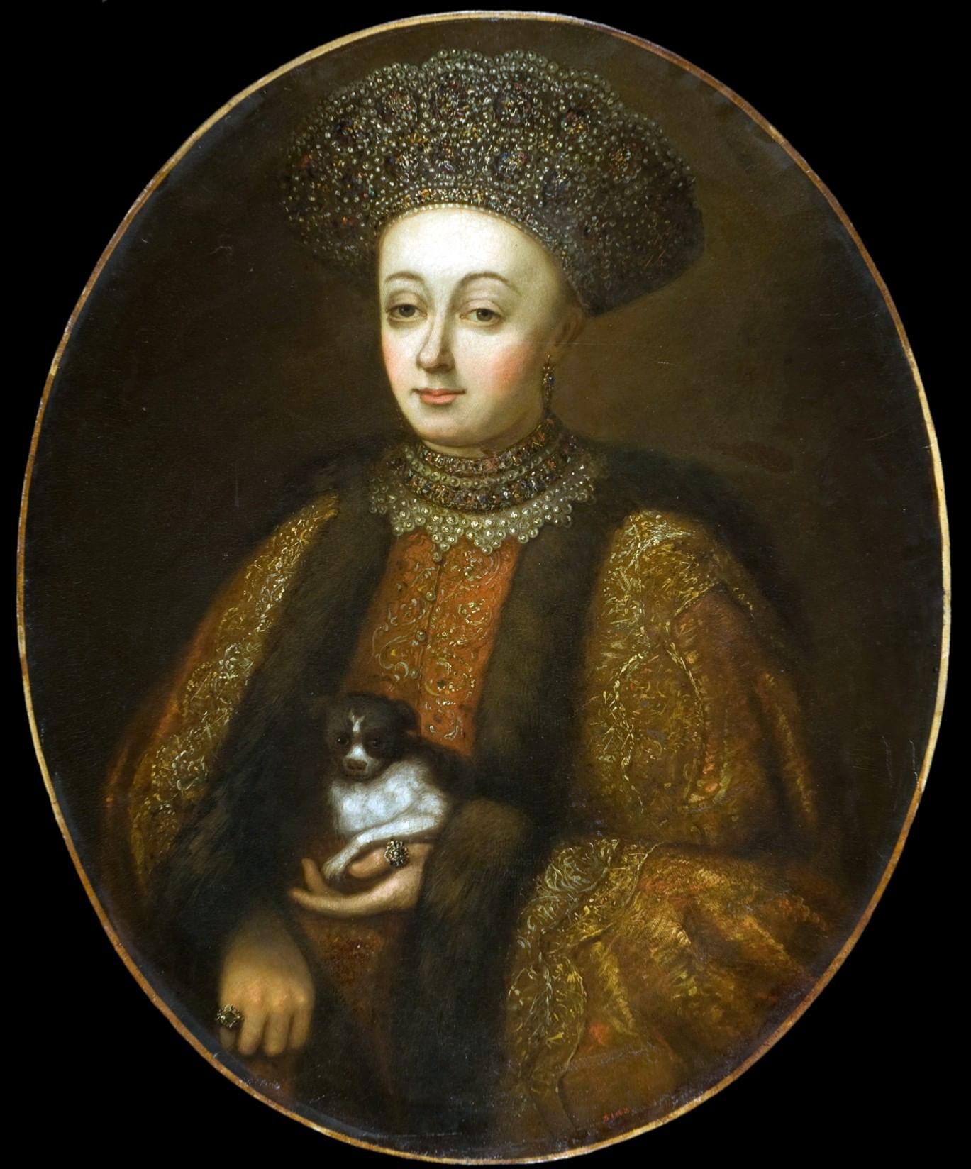 Портрет жены царя Федора Марфа Матвеевна Апраксина